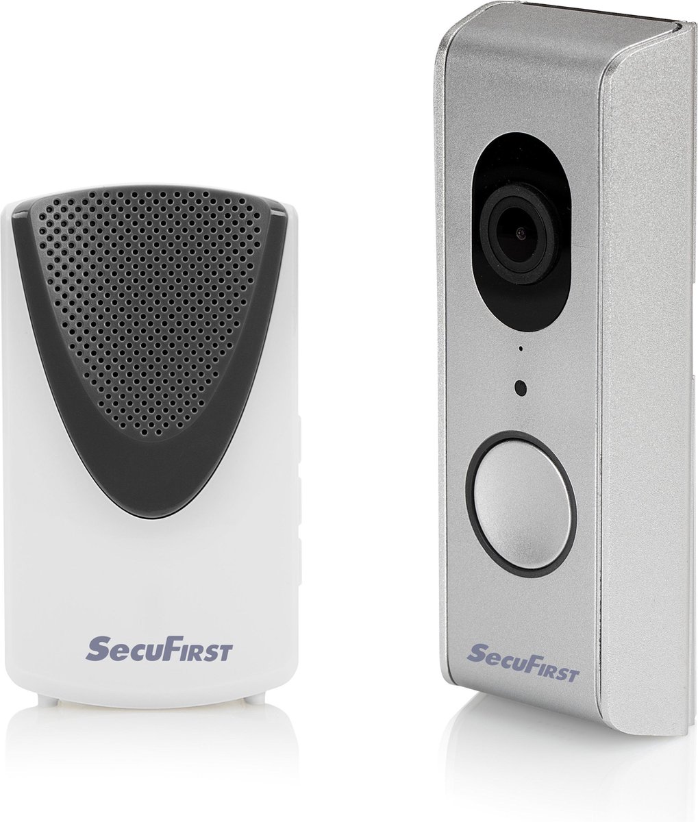 SecuFirst DID701S+ Slimme Video Deurbel Grijs 1080P Samsung 128GB