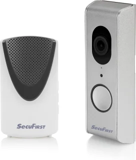 SecuFirst DID701S+ Slimme Video Deurbel Grijs 1080P Samsung 128GB