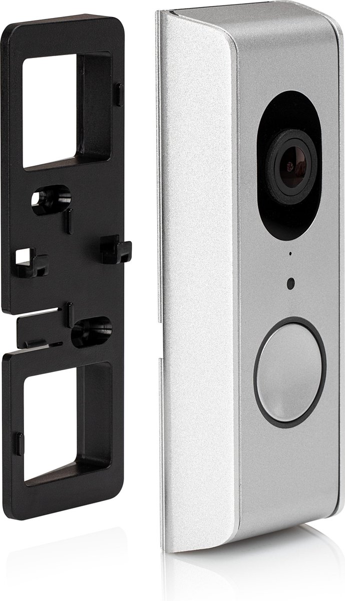 SecuFirst DID701S Video Deurbel met Camera en Draadloze Gong Zilver Grijs
