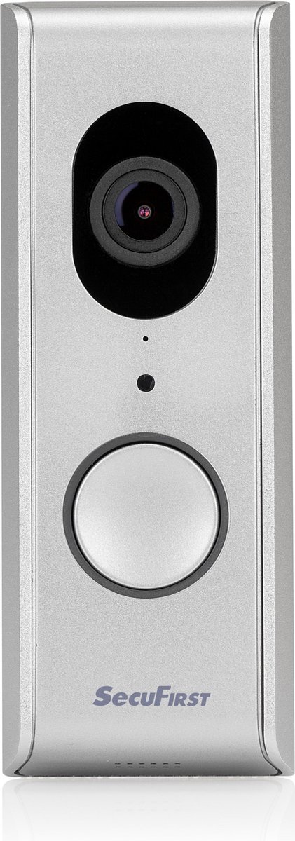SecuFirst DID701S Video Deurbel met Camera en Draadloze Gong Zilver Grijs