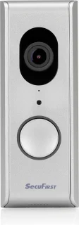 SecuFirst DID701S Video Deurbel met Camera en Draadloze Gong Zilver Grijs