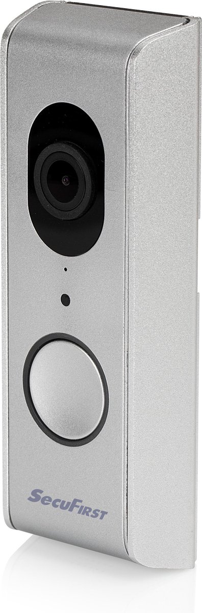SecuFirst DID701S Video Deurbel met Camera en Draadloze Gong Zilver Grijs