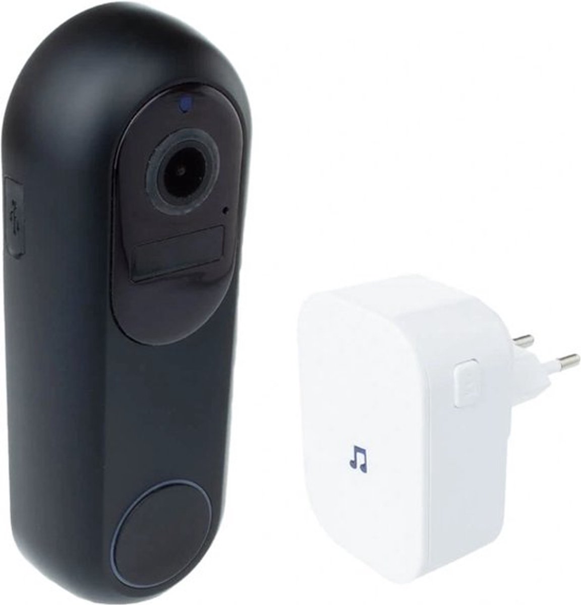 Slimme Deurbel met Camera 1080P HD WiFi Waterdicht 64GB SD-kaart Chime