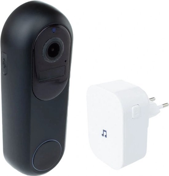 Slimme Deurbel met Camera 1080P HD WiFi Waterdicht 64GB SD-kaart Chime