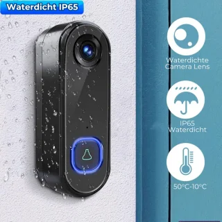 Slimme Deurbel met Camera en WiFi Zwart 1 Stuk