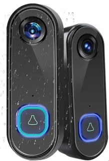 Slimme Deurbel met Camera en WiFi Zwart 1 Stuk