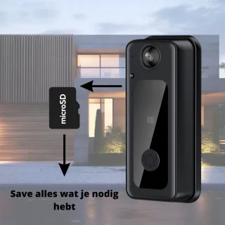 Slimme Deurbel met Camera HD - Draadloos - 125° Groothoek