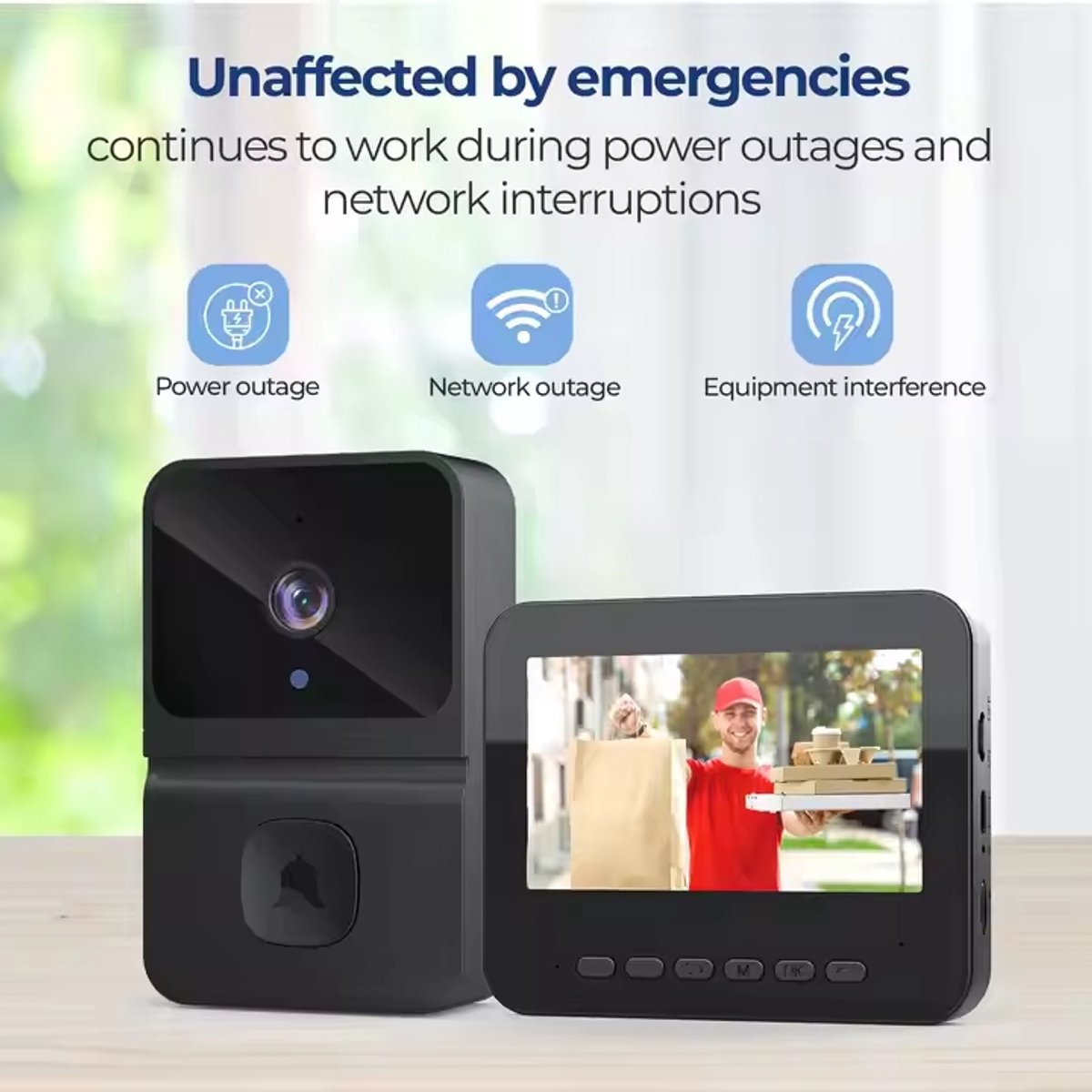 Slimme Draadloze Video Deurbel met 4.3 Inch Scherm Full HD Camera