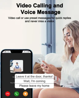 Slimme video deurbel draadloos met app - Geen abonnement