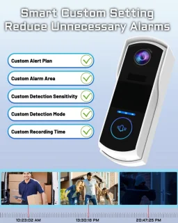 Slimme video deurbel draadloos met app - Geen abonnement