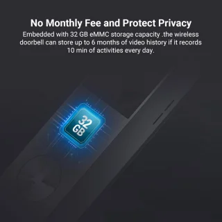 Slimme video deurbel draadloos met app WiFi