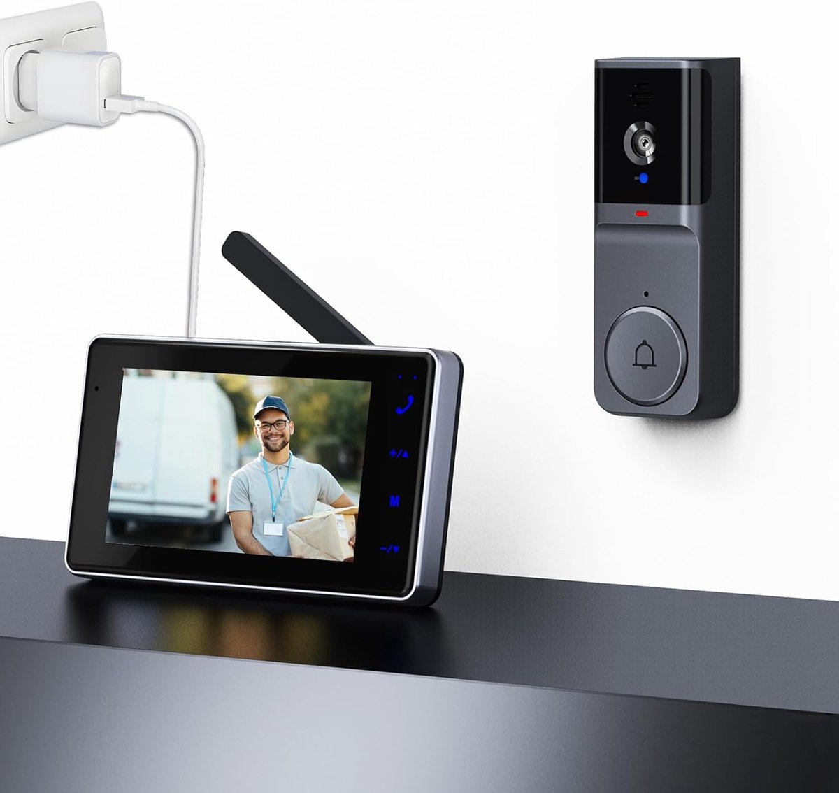 Slimme video deurbel draadloos WiFi met camera en app