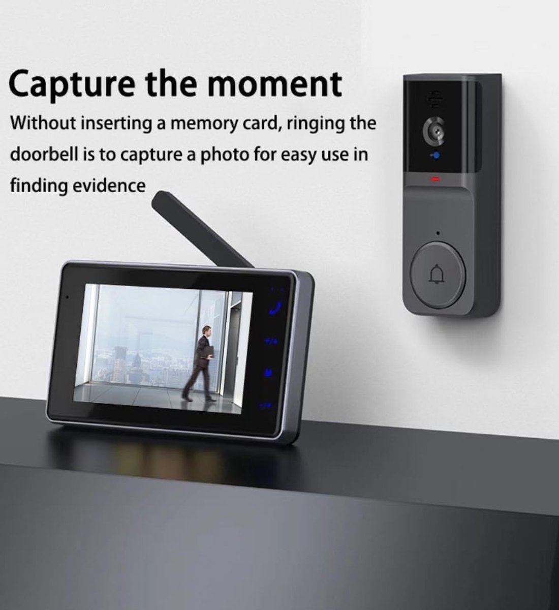 Slimme video deurbel draadloos WiFi met camera en app