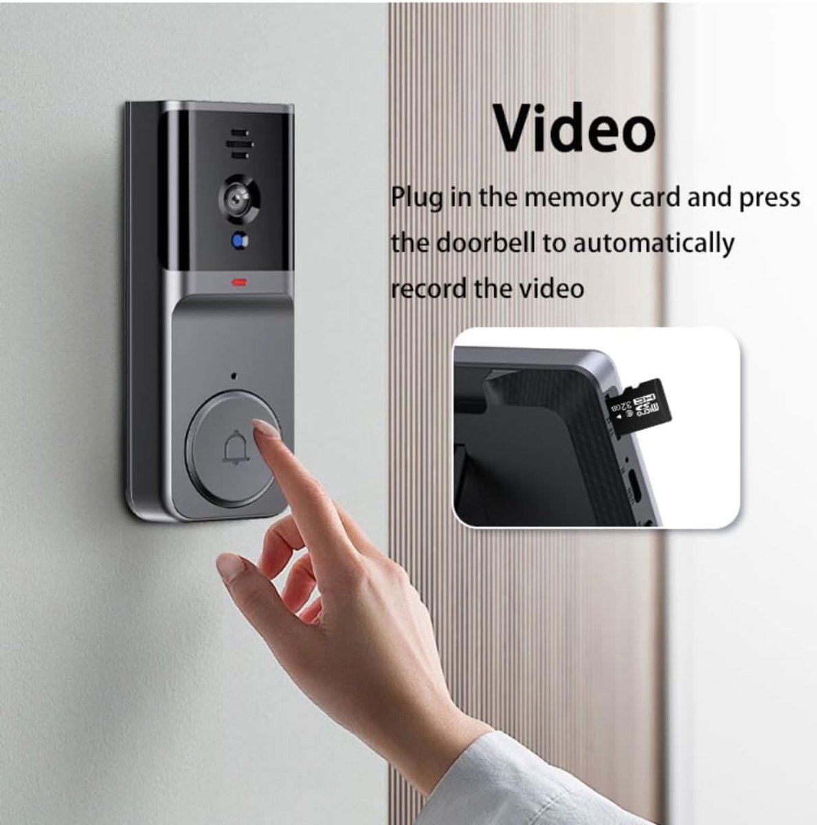 Slimme video deurbel draadloos WiFi met camera en app