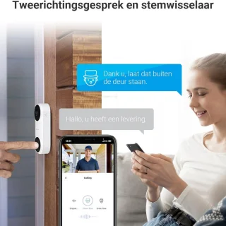Slimme video deurbel WiFi met camera ZONDER abonnement