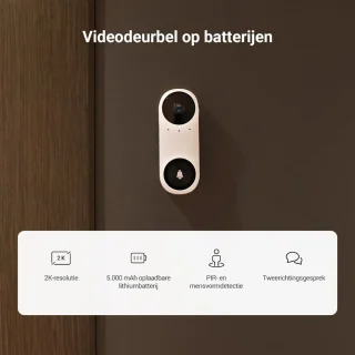 Slimme video deurbel WiFi met camera ZONDER abonnement