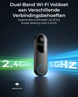 Slimme WiFi Video Deurbel - Draadloos, Abonnementvrij - Merknaam