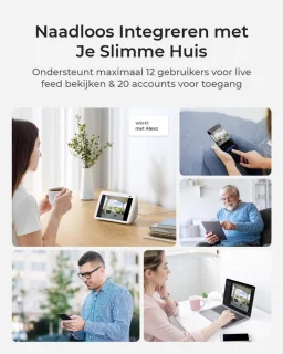 Slimme WiFi Video Deurbel - Draadloos, Abonnementvrij - Merknaam