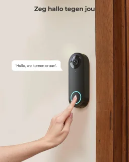 Slimme WiFi Video Deurbel met Camera - Draadloos - Zonder Abonnement