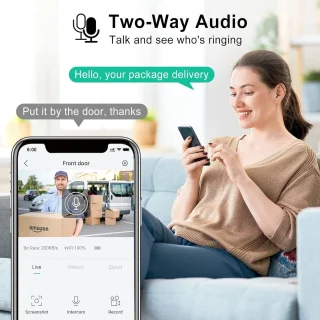 Slimme WiFi Video Deurbel met Camera en App