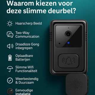 Smart Video Deurbel 2.4Ghz WiFi HD