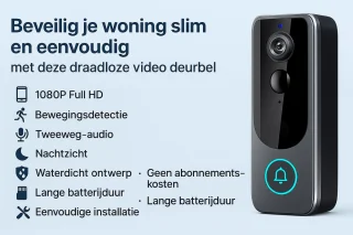 Smart Video Deurbel met Camera Full HD 1080P