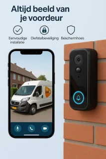 Smart Video Deurbel met Camera Full HD 1080P