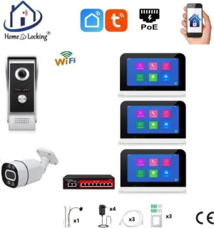 Smart WIFI Deurintercom T-2301-1-3+C
