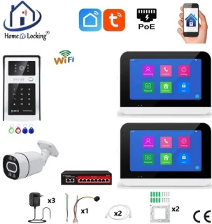 Smart WIFI deurintercom touchscreen T-2303-1-2+C