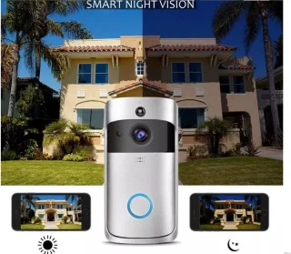 Smart WiFi Draadloze Video Deurbel - Grijs