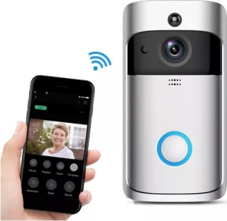 Smart WiFi Draadloze Video Deurbel - Grijs