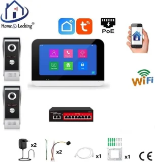 Smart WIFI T-2301-2-1 Videodeurbel Set