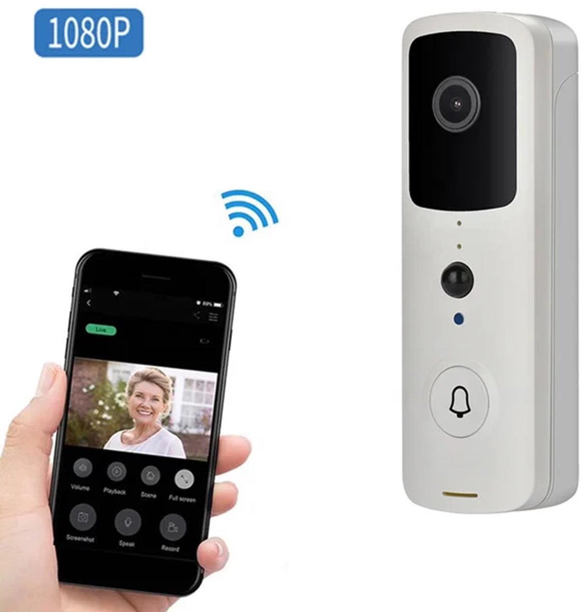 Smarthome Video Deurbel V3.1 Wit