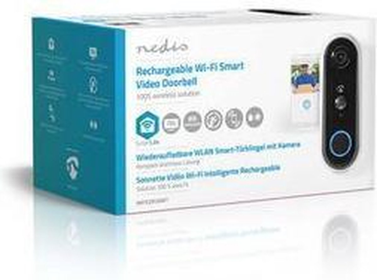 SmartLife Videodeurbel Wi-Fi Batterij Wit