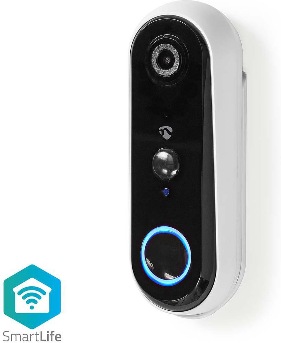 SmartLife Videodeurbel Wi-Fi Batterij Wit