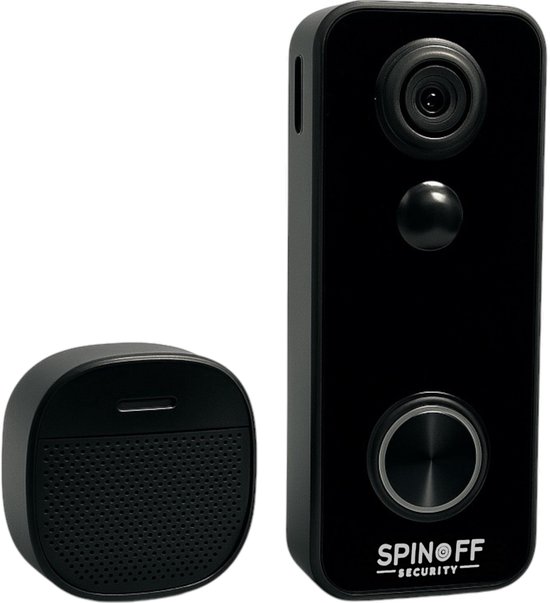 Spinoff Security Draadloze 2K Video Deurbel met Camera en 32GB SD Kaart