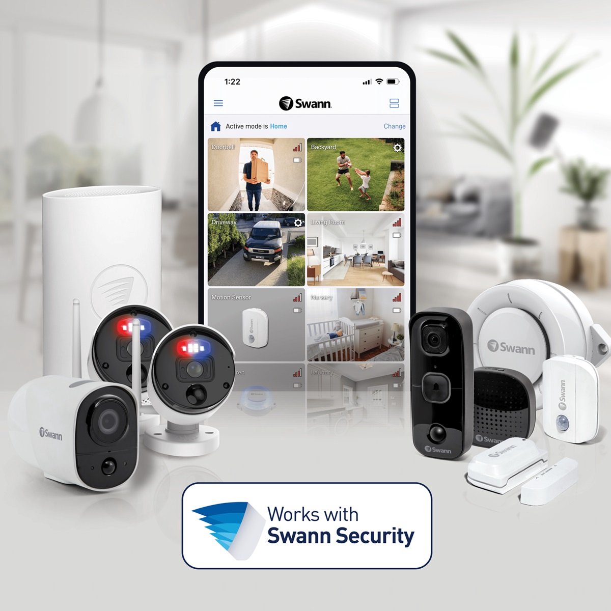 Swann EVO Video Deurbel 2K Ultra HD Accu