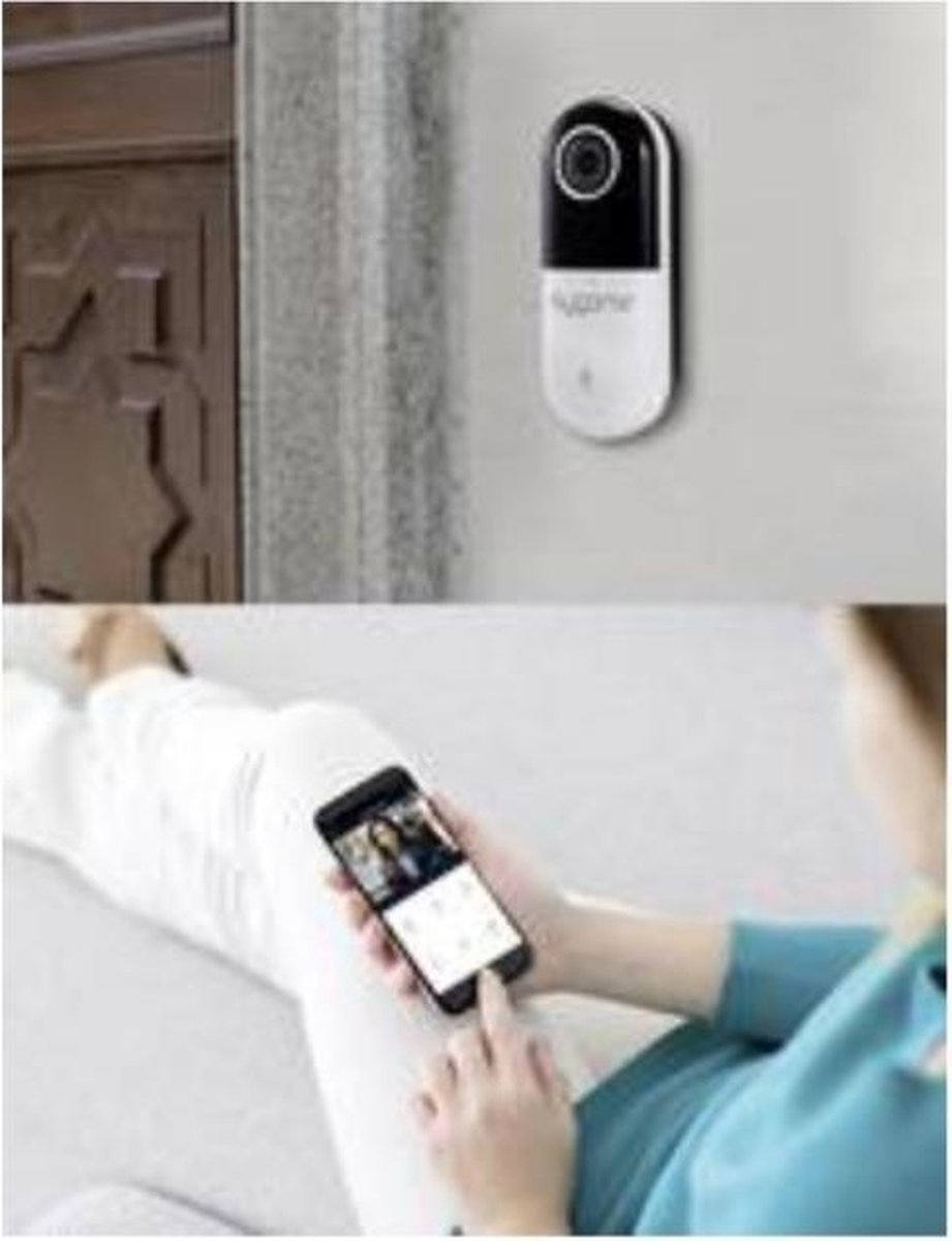 Sygonix SY-4452322 Buitenunit Video-deurintercom WiFi Wit