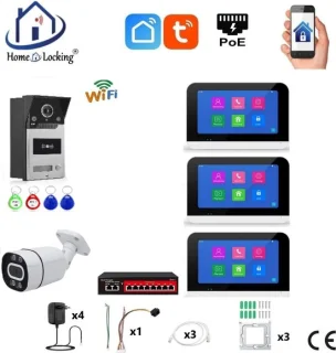 T-2302-1-3+C WiFi deurintercom touchscreen