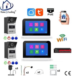 De T-2302-2-2 Deurintercom Touchscreen in één oogopslag