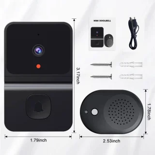 T Ring Draadloze Video Deurbel K 2.0 Complete Set