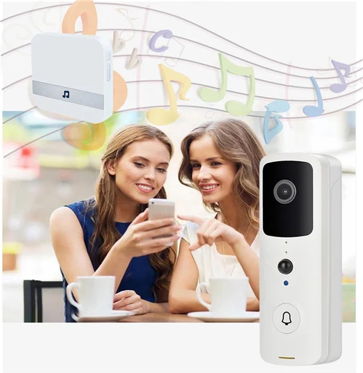 T-ring Smarthome Video Deurbel V30 Wit