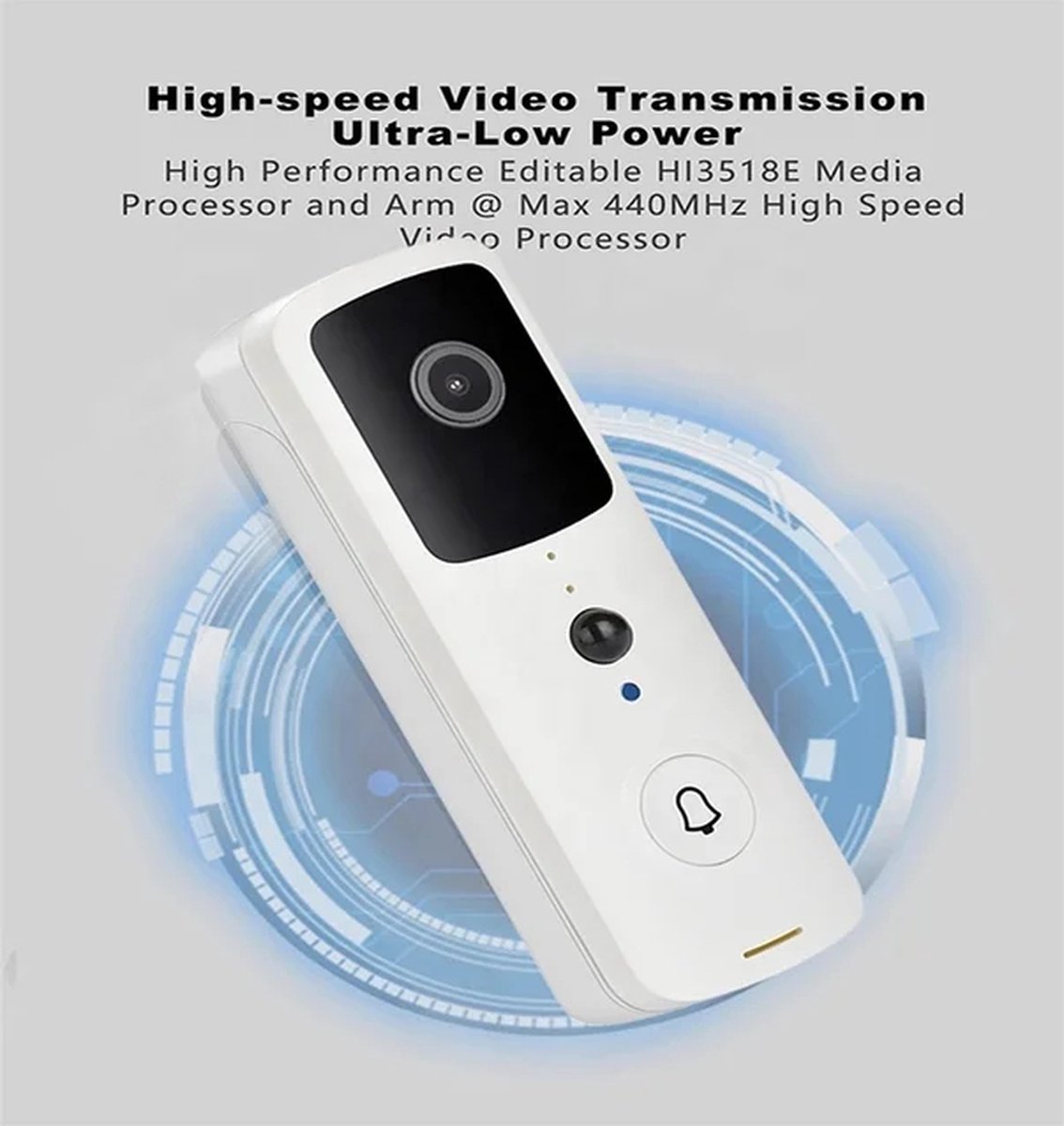 T-ring Smarthome Video Deurbel V30 Wit