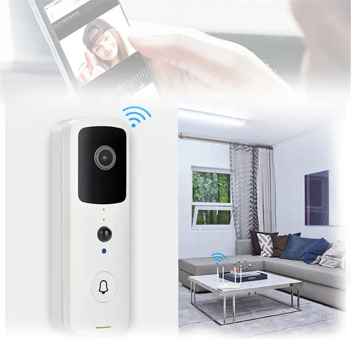 T-ring Smarthome Video Deurbel V30 Wit