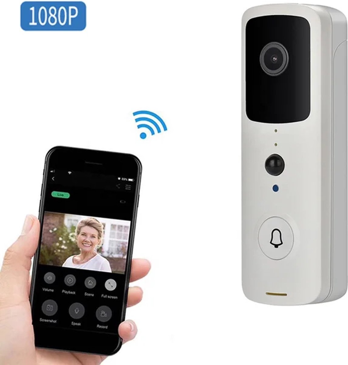 T-ring Smarthome Video Deurbel V30 Wit