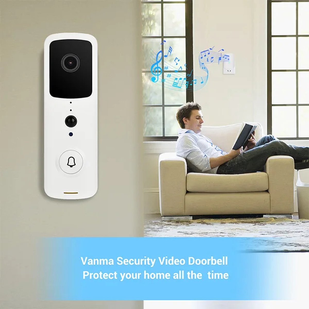 T-ring Smarthome Video Deurbel V30 Wit