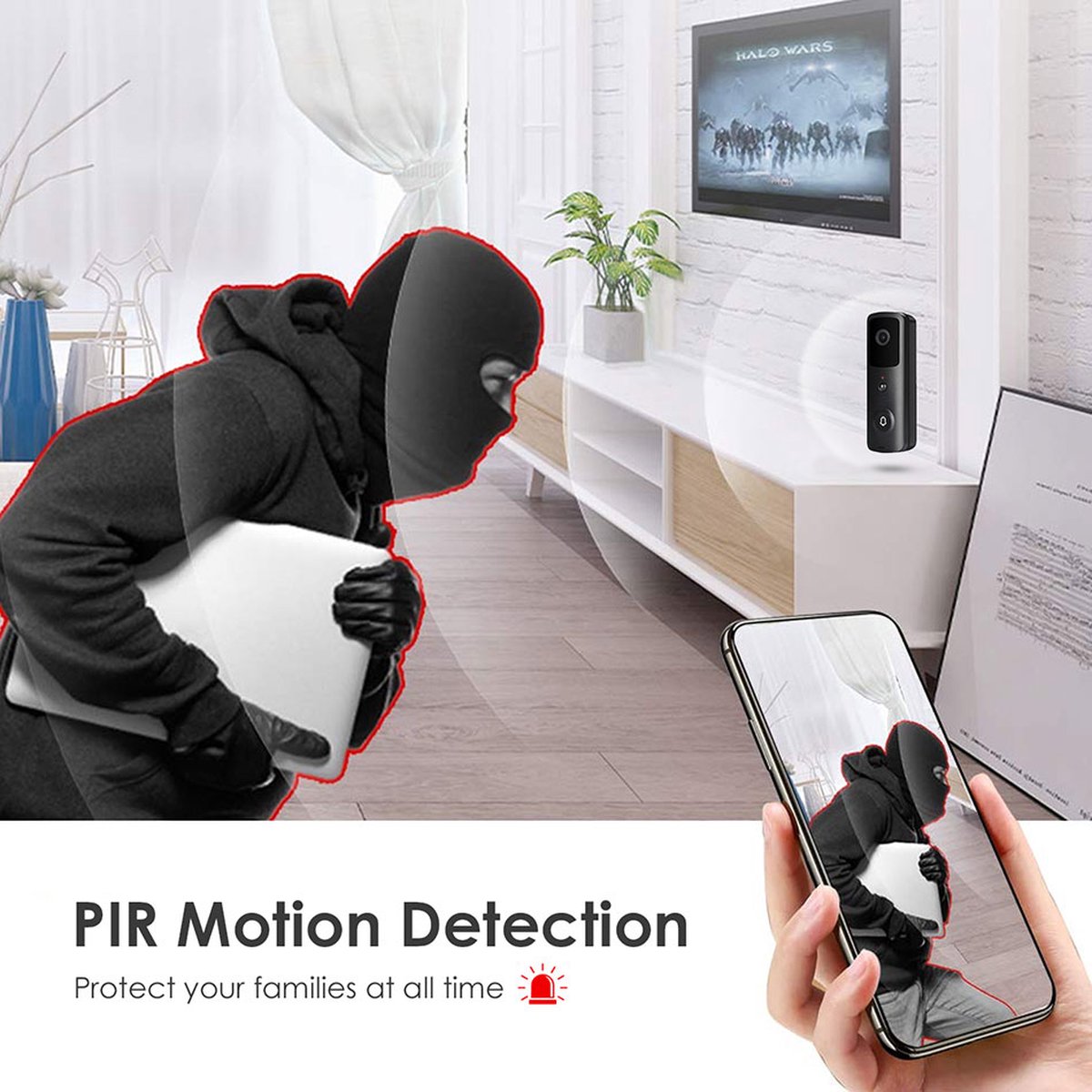T-ring Smarthome Video Deurbel V30 Zwart