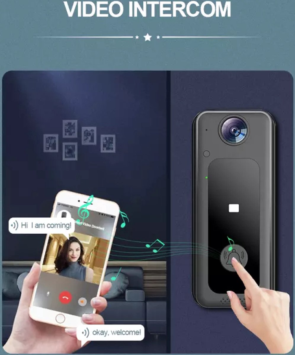 Wat vinden we goed aan de T Ring TRM3 video deurbel zwart compleet met accu en bel