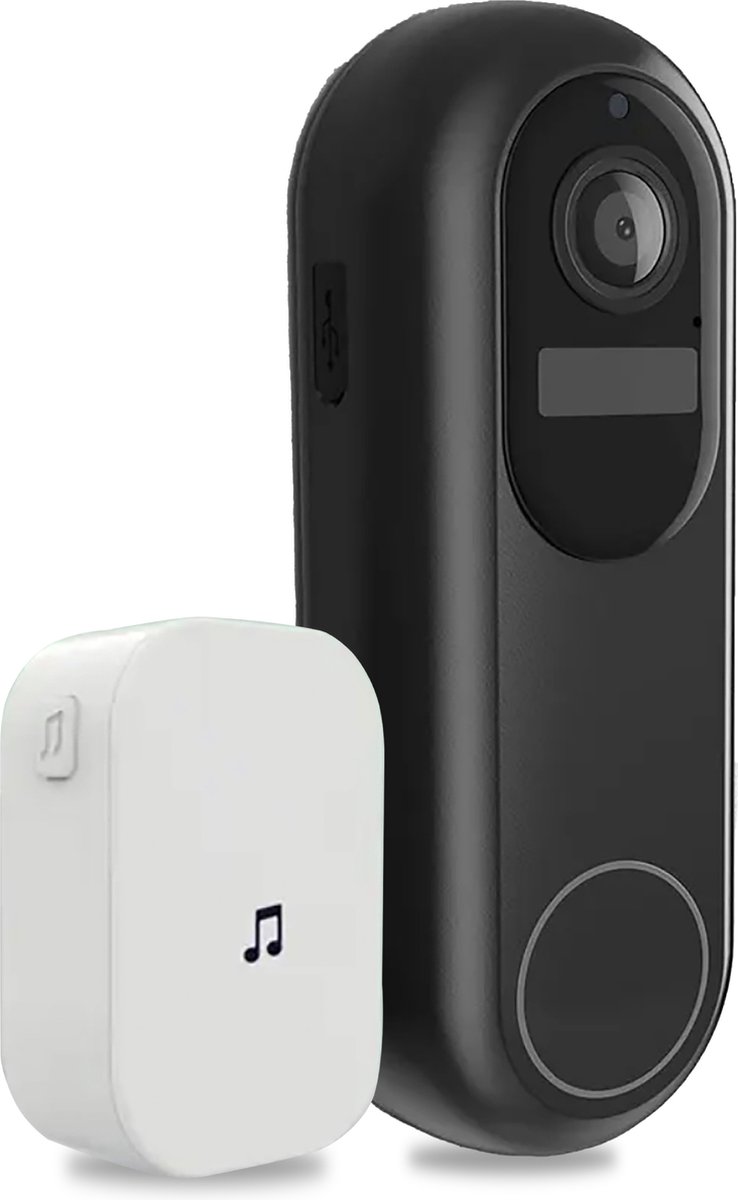T-ring Video Deurbel Draadloos 1080P met Camera en 32GB SD kaart