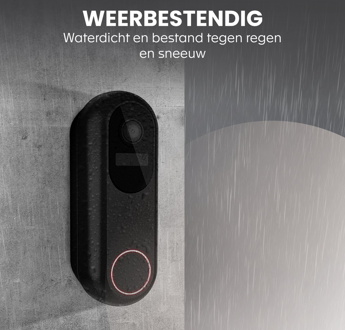 T-ring Video Deurbel Draadloos 1080P met Camera en 32GB SD kaart